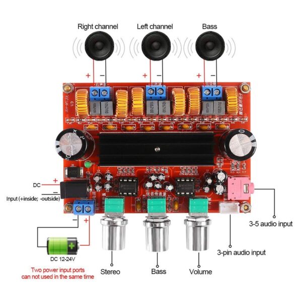 Tpa3116, 2.1 Channel Digital home theater Amplifier Board Class D ...