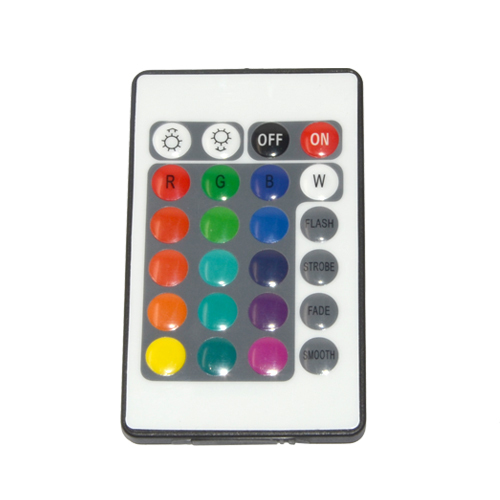 12V DC Mini LED Strip RGB Remote Controller 24-Key RF Wireless Remote ...