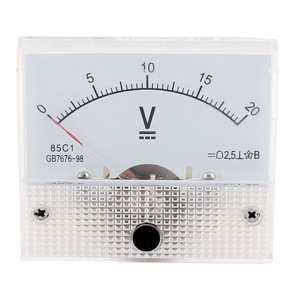 85C1 Class 2.5 Accuracy DC 0-20V Analog Voltmeter Volt Meter White ...