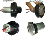 Vaccum Cleaner Motor 12 volt 600 Watt Handheld Portable With Housing cas
